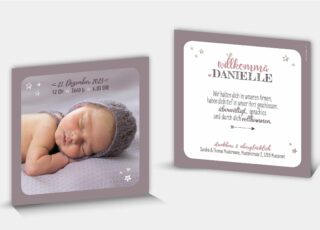 Geburtskarte Danielle